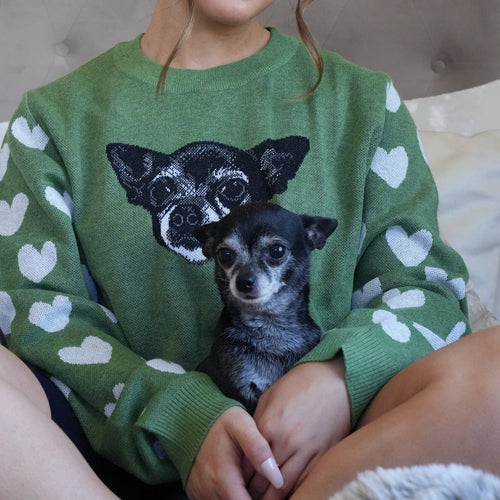 Custom Knitted Pet Face Sweater 4